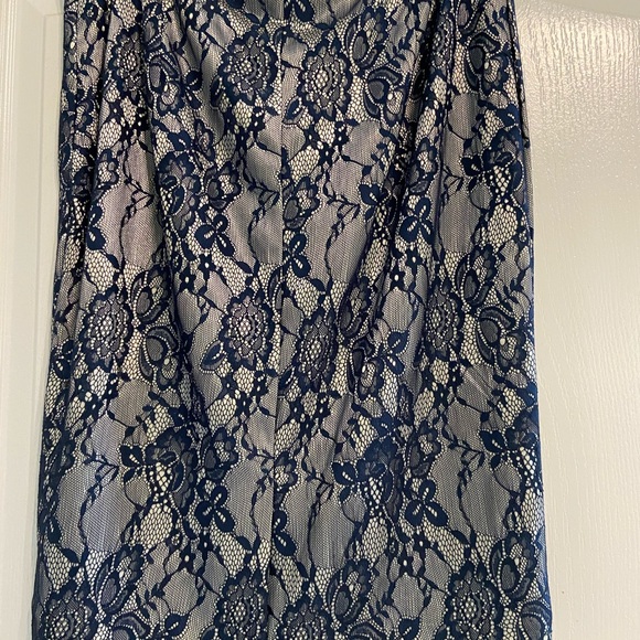 The Limited Silver and Blue Skirt - Picture 5 of 5